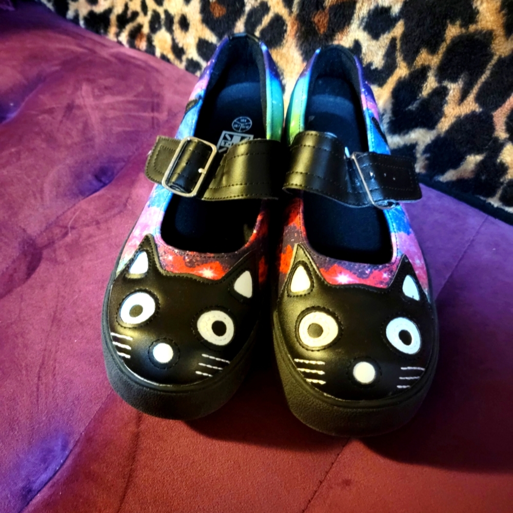 T.U.K. Galaxy Kitty Mary Jane Women's Size- 9